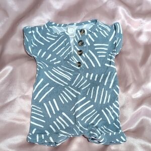 Lou Lou & Company Blue and White Bodysuit